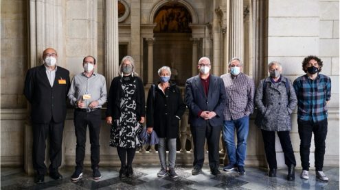 Las ocho personas candidatas a síndic o síndica de Barcelona.