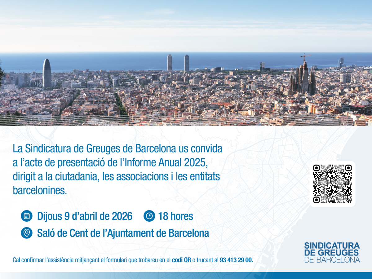 Informe anual 2025 Saló de Cent